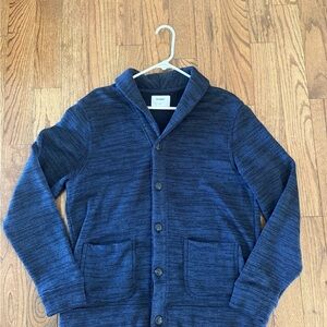 Old Navy Navy Shawl Collar Cardigan Sweater